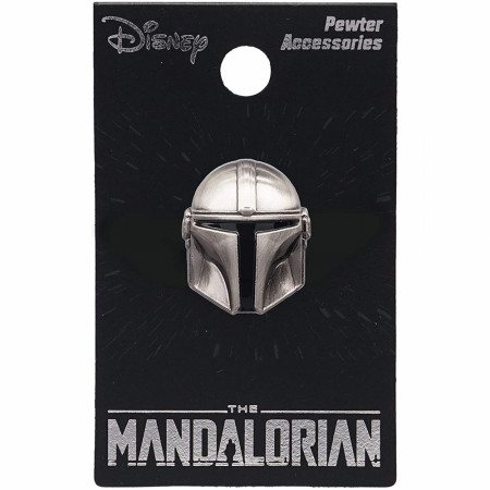 Star Wars The Mandalorian Helmet Pewter Lapel Pin